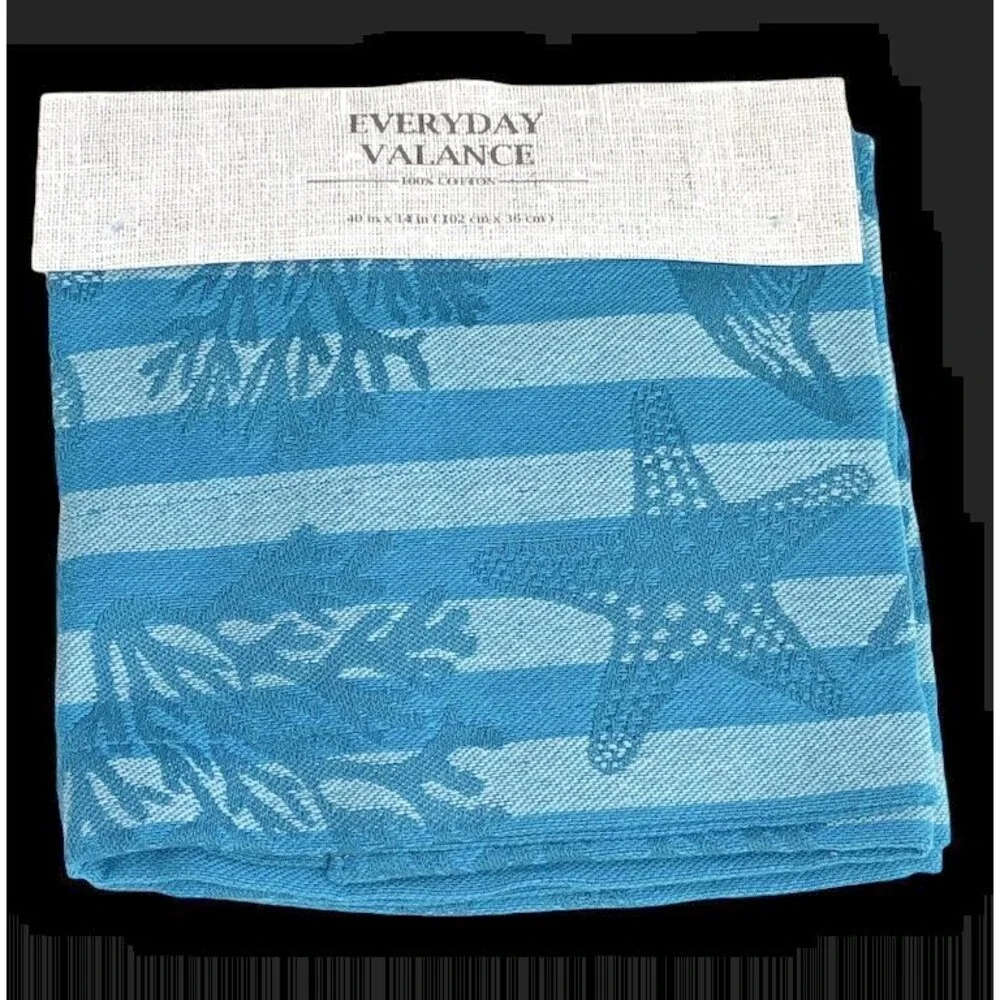 Starfish Coral Fish Valance 40x14